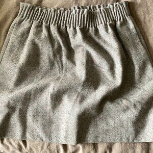 Grey wool JCREW skirt, silk-lined